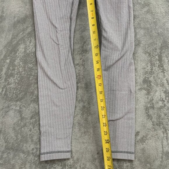 Lululemon Leggings Womens 4 Wunder Under Pant Heathered Herringbone Athleisure - Picture 3 of 12